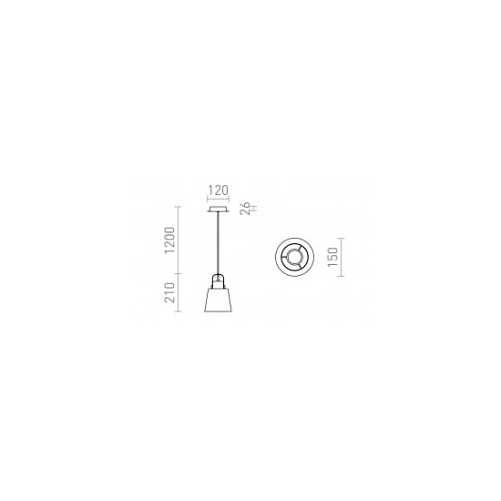 kinkiecik.pl CHOUPETTE wisząca szaroczarna textil/drewno 230V E27 15W R13650 Rendl light studio