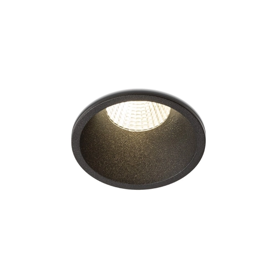 OWEN DIMM wpuszczana czarna 230V LED 7W 45° IP54 3000K - 1800K R13668 Rendl light studio