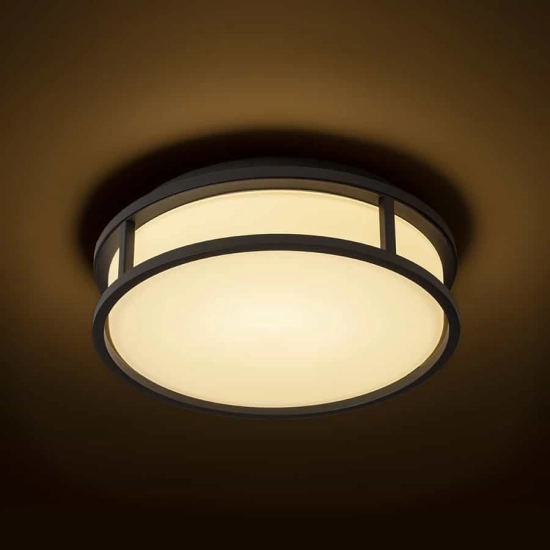 kinkiecik.pl GRANDE LED 35 sufitowa szkło opalowe/czarna 230V LED 24W IP44 3000K R13679 Rendl light studio