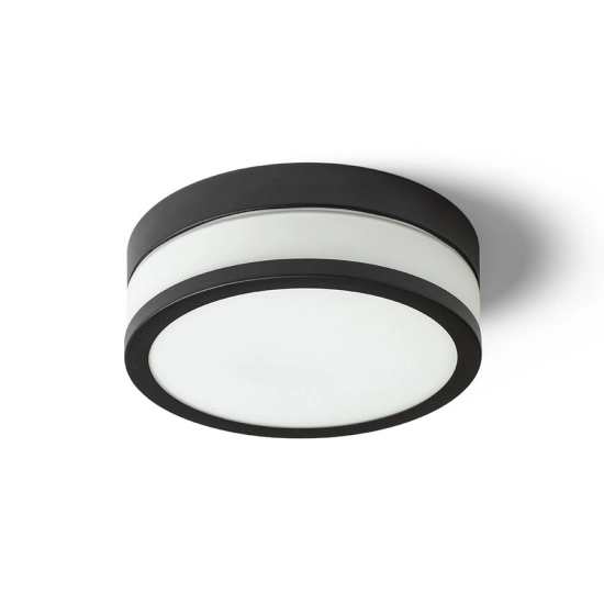 CIRA LED 23 sufitowa szkło opalowe/czarna 230V LED 12W IP44 3000K R13680 Rendl light studio