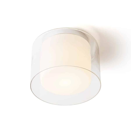 kinkiecik.pl VENICE 23 sufitowa szkło przezroczyste/szkło opalowe/chrom 230V E27 20W IP44 R13684 Rendl light studio