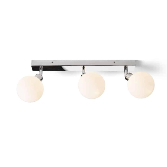 kinkiecik.pl BOLLY III natynkowa szkło opalowe/chrom 230V G9 LED 3x9W IP44 R13691 Rendl light studio