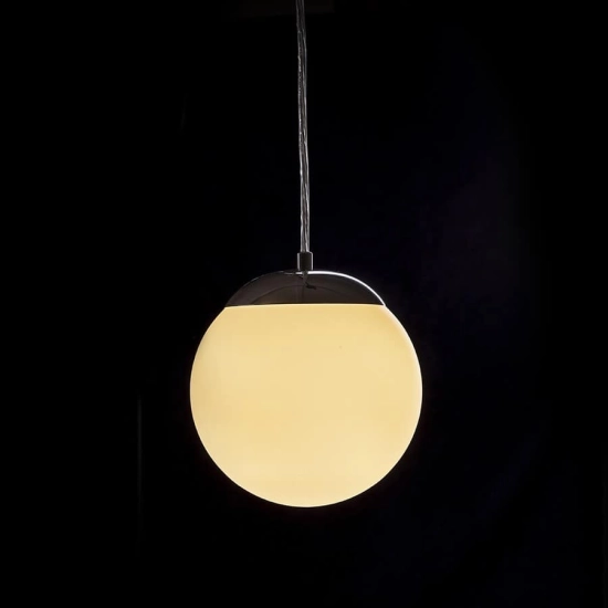 kinkiecik.pl BOLLY 17 wisząca szkło opalowe/chrom 230V LED E27 15W IP44 R13692 Rendl light studio