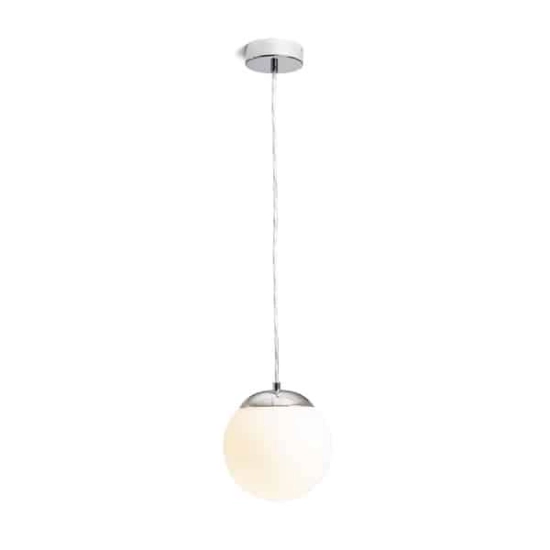 kinkiecik.pl BOLLY 17 wisząca szkło opalowe/chrom 230V LED E27 15W IP44 R13692 Rendl light studio