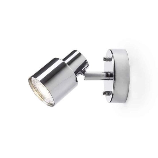 kinkiecik.pl VALTO I ścienna chrom 230V GU10 LED 9W IP44 R13696 Rendl light studio