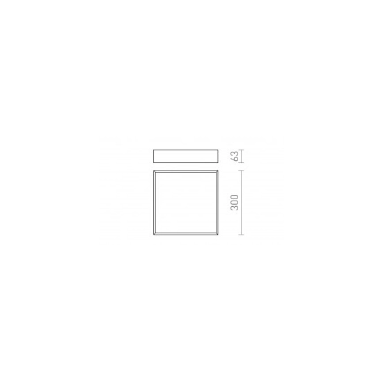 MERANO LED 30 sufitowa chrom/akryl mat 230V LED 16W IP44 3000K R13697 Rendl light studio