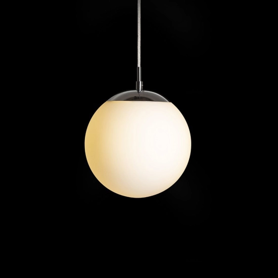 LUNA 20 wisząca szkło opalowe/chrom 230V LED E27 11W R13745 Rendl light studio