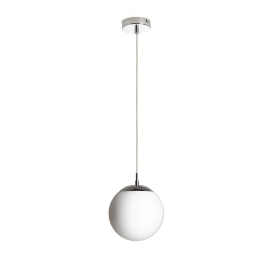 LUNA 20 wisząca szkło opalowe/chrom 230V LED E27 11W R13745 Rendl light studio
