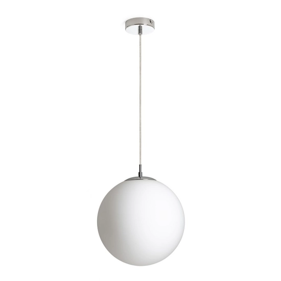 LUNA 30 wisząca szkło opalowe/chrom 230V LED E27 15W R13747 Rendl light studio