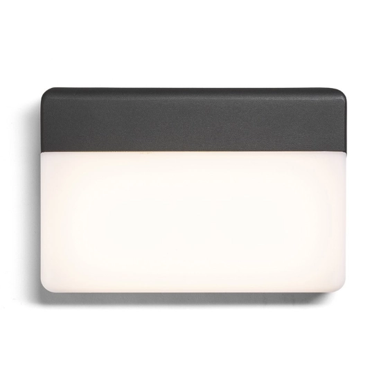 GAVIN ścienna antracyt akryl mleczny 230V LED 13W IP65 3000K R13756 Rendl light studio