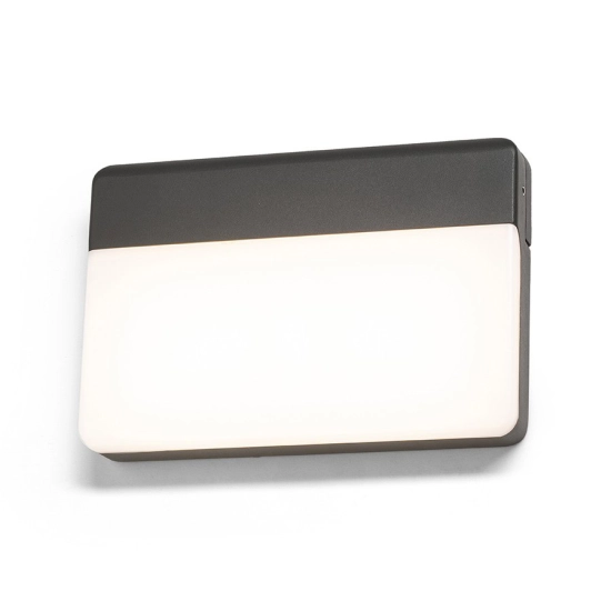 GAVIN ścienna antracyt akryl mleczny 230V LED 13W IP65 3000K R13756 Rendl light studio
