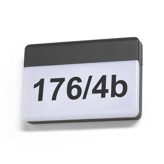 GAVIN ścienna antracyt akryl mleczny 230V LED 13W IP65 3000K R13756 Rendl light studio