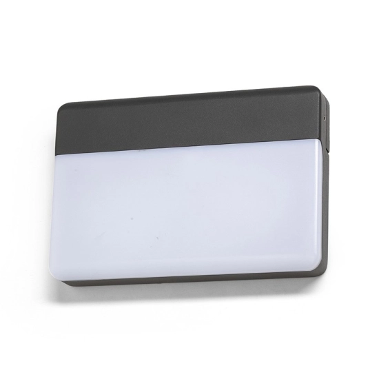 GAVIN ścienna antracyt akryl mleczny 230V LED 13W IP65 3000K R13756 Rendl light studio