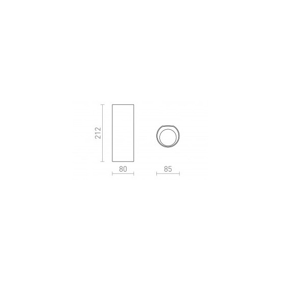 BEJA II ścienna antracyt 230V LED 2x9W 24° IP65 3000K R13757 Rendl light studio