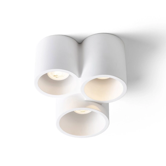 GINA III sufitowa gipsowa 230V LED GU10 3x5W R13789 Rendl light studio