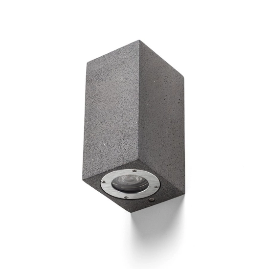 KANE II ścienna beton/decor ciemny granit 230V LED GU10 2x5W IP65 R13794 Rendl light studio