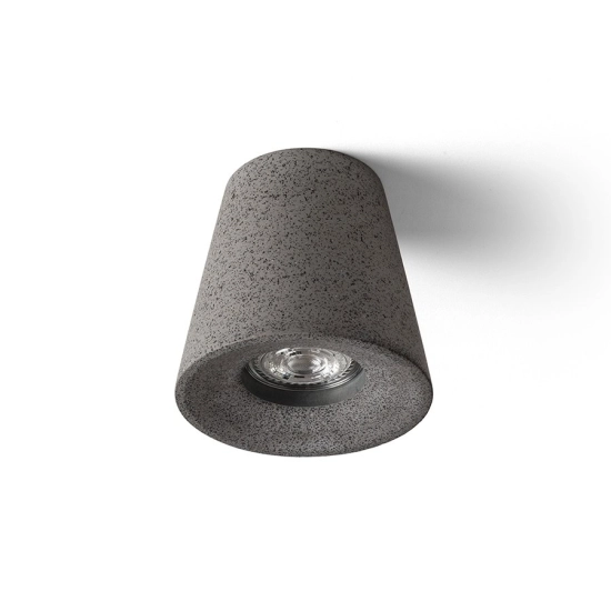 VOLCA sufitowa beton/decor ciemny granit 230V LED GU10 5W R13795 Rendl light studio
