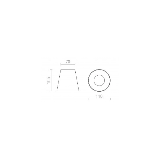 VOLCA sufitowa beton/decor ciemny granit 230V LED GU10 5W R13795 Rendl light studio