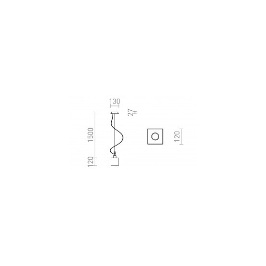 DADOS NEW wisząca szkło opalowe/chrom 230V LED E27 11W R13821 Rendl light studio
