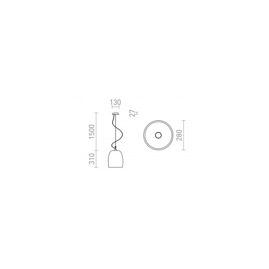 COROA NEW 28 wisząca szkło opalowe/chrom 230V LED E27 15W R13824 Rendl light studio