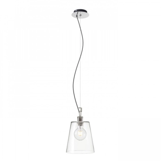 BABU NEW 22 wisząca szkło przezroczyste/chrom 230V LED E27 15W R13826 Rendl light studio
