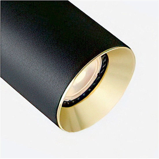 DARIO sufitowa czarna mosiądz szczotkowana 230V LED GU10 9W R13868 Rendl light studio