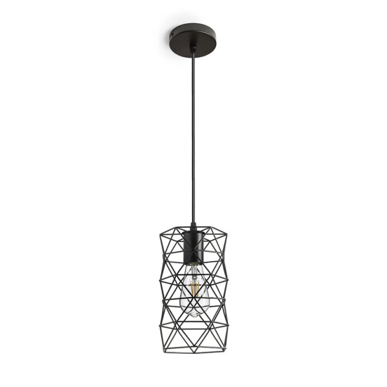 ILUSIA wisząca czarna 230V LED E27 15W R13892 Rendl light studio