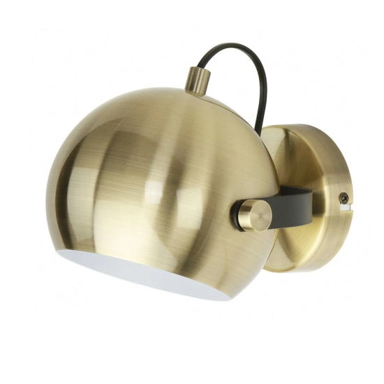 AGNETA natynkowa mosiądz szczotkowana/czarna 230V LED E27 11W R13895 Rendl light studio