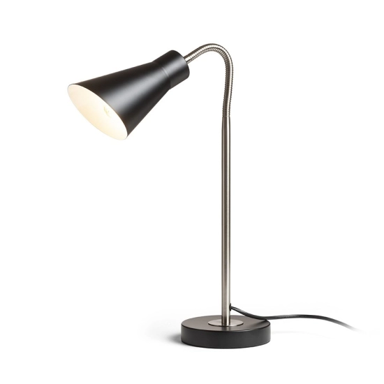 ANIKA stołowa czarna matowa nikiel mat 230V LED E27 15W R13906 Rendl light studio