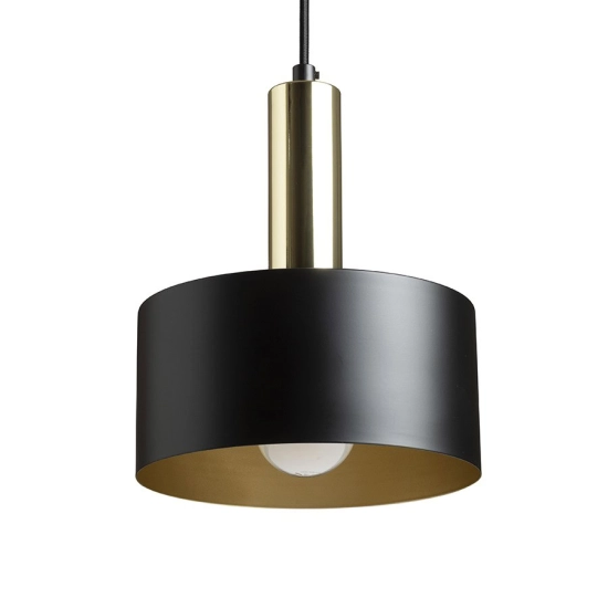 GIULIA 20 wisząca czarna/złoto-brązowa mosiądz 230V LED E27 15W R13911 Rendl light studio