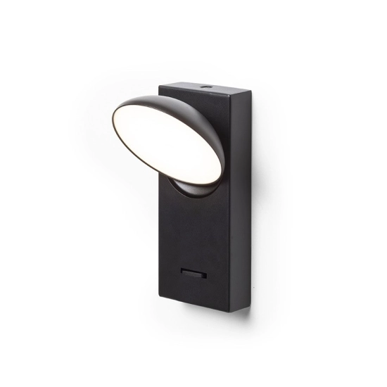 ELISEO ścienna czarna 230V LED 5W 3000K R13915 Rendl light studio