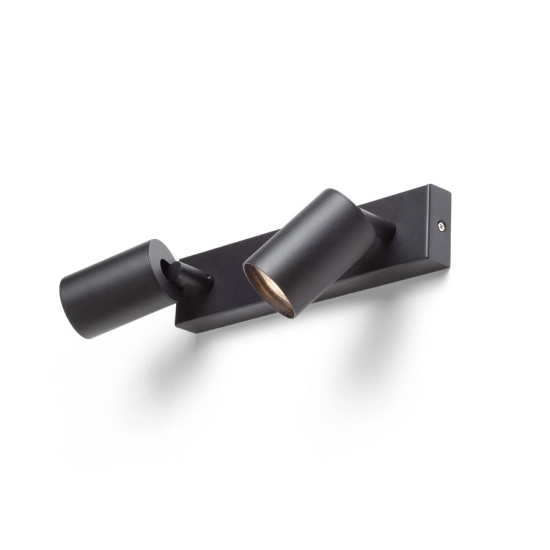 DUDE II natynkowa czarna 230V LED GU10 2x9W R13923 Rendl light studio