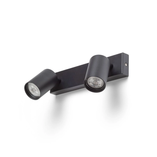 DUDE II natynkowa czarna 230V LED GU10 2x9W R13923 Rendl light studio