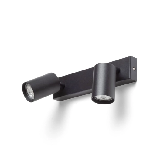 DUDE II natynkowa czarna 230V LED GU10 2x9W R13923 Rendl light studio