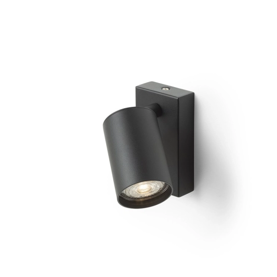DUDE ścienna czarna 230V LED GU10 9W R13925 Rendl light studio
