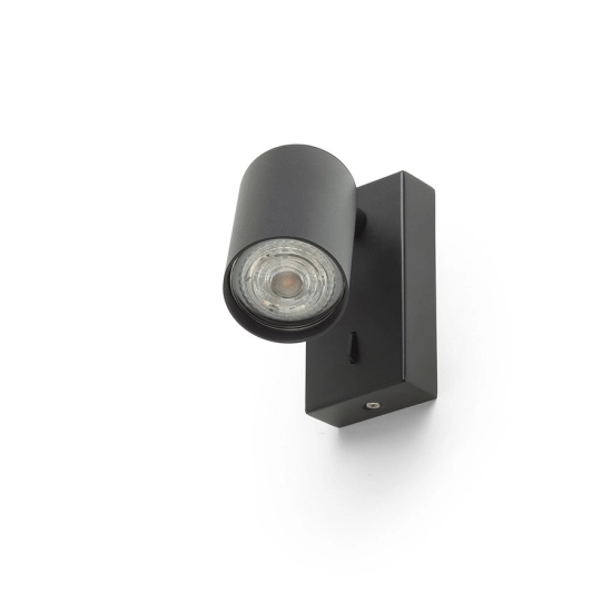 DUDE ścienna czarna 230V LED GU10 9W R13925 Rendl light studio