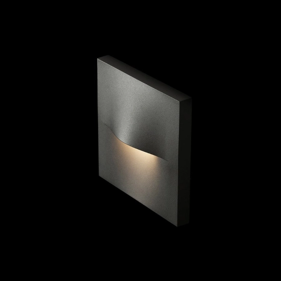 BOBO SQ ścienna antracyt 230V LED 3W IP65 3000K R13935 Rendl light studio