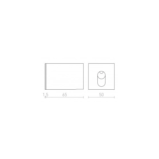 MEMPHIS SQ wpuszczana w ścianę czarna 230V LED 3W 60° 3000K R13955 Rendl light studio