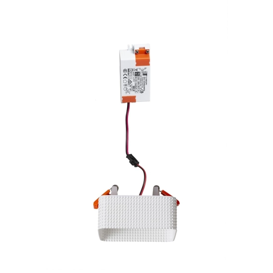MARENGA SQB1 40 wpuszczana biała Eco PLA 230V LED 6W 3000K R14016 Rendl light studio