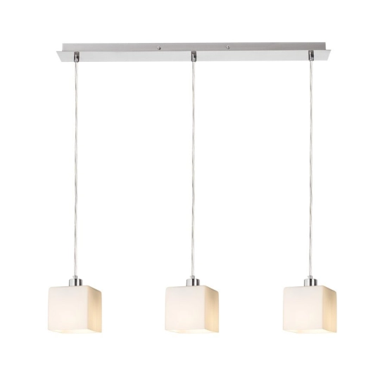 DADOS III 60 wisząca szkło opalowe/nikiel mat 230V LED E27 3x11W R14019 Rendl light studio