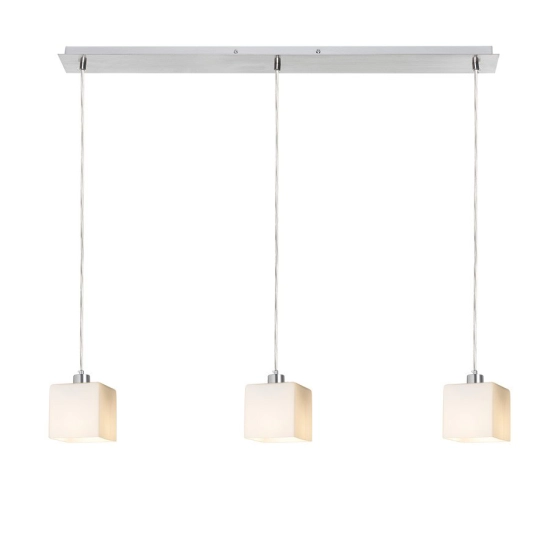 DADOS III 80 wisząca szkło opalowe/chrom 230V LED E27 3x11W R14022 Rendl light studio