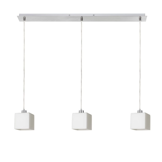 DADOS III 80 wisząca szkło opalowe/chrom 230V LED E27 3x11W R14022 Rendl light studio