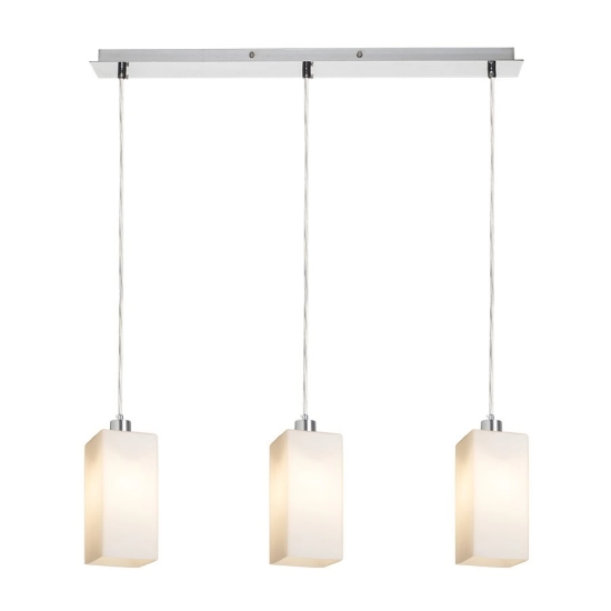 LIZ III 60 wisząca szkło opalowe/chrom 230V LED E27 3x15W R14024 Rendl light studio