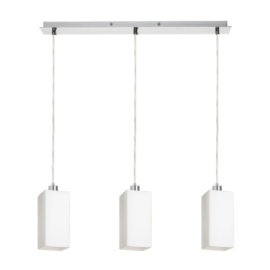 LIZ III 60 wisząca szkło opalowe/chrom 230V LED E27 3x15W R14024 Rendl light studio