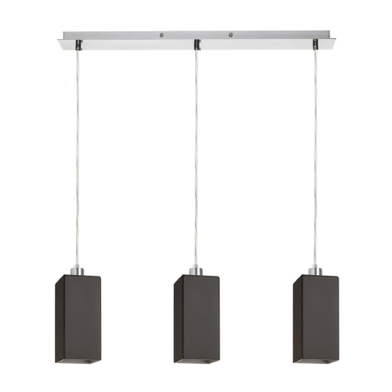 LIZ III 60 wisząca czarna szkło/chrom 230V LED E27 3x15W R14026 Rendl light studio