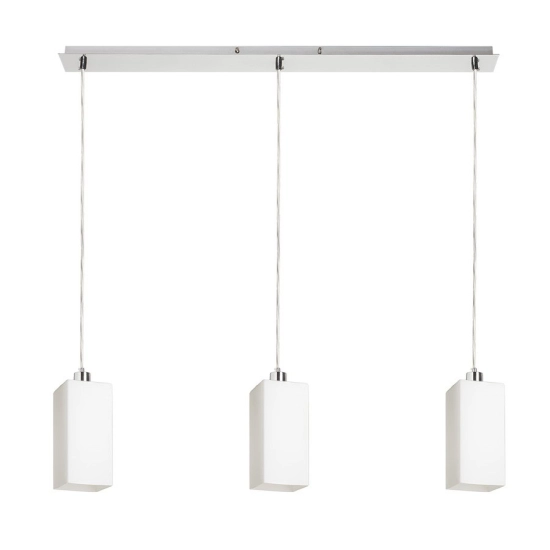 LIZ III 80 wisząca szkło opalowe/nikiel mat 230V LED E27 3x15W R14027 Rendl light studio