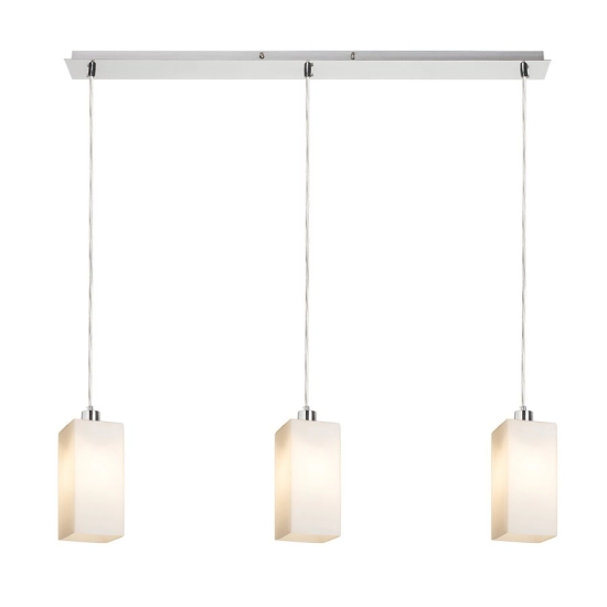 LIZ III 80 wisząca szkło opalowe/nikiel mat 230V LED E27 3x15W R14027 Rendl light studio