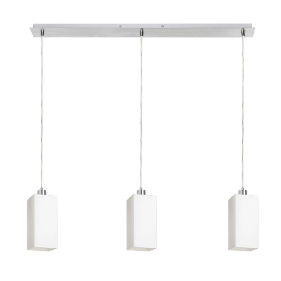 LIZ III 80 wisząca szkło opalowe/chrom 230V LED E27 3x15W R14028 Rendl light studio