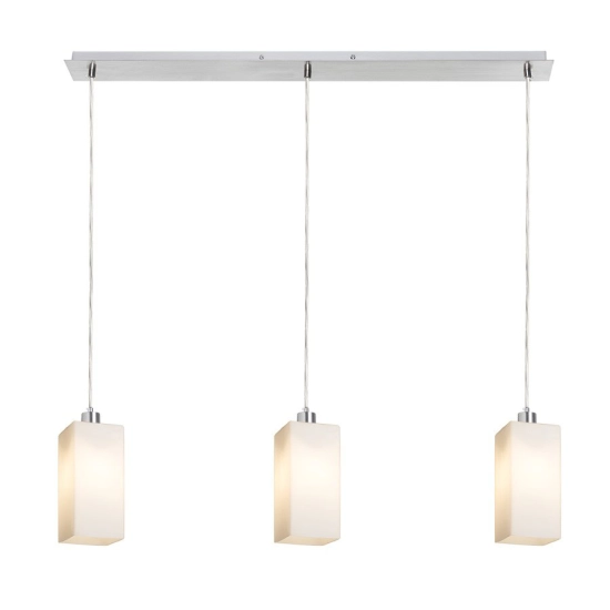 LIZ III 80 wisząca szkło opalowe/chrom 230V LED E27 3x15W R14028 Rendl light studio