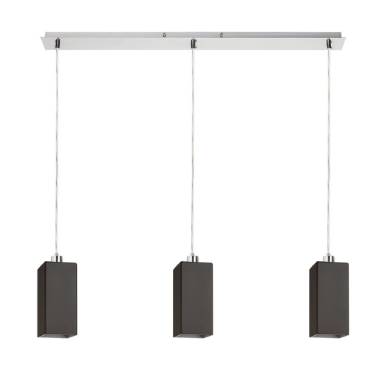 LIZ III 80 wisząca czarna szkło/nikiel mat 230V LED E27 3x15W R14029 Rendl light studio